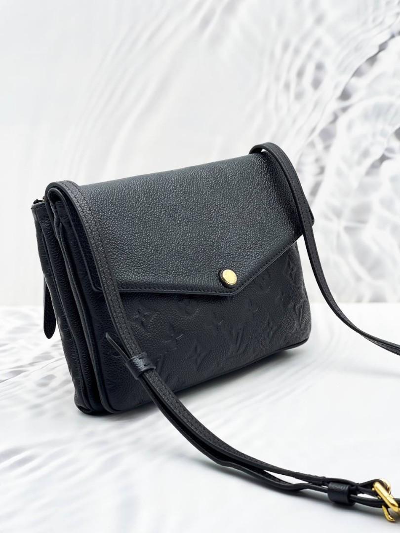 Louis Vuitton Monogram Empreinte Leather Neige Twice/Twinset Crossbody Bag  - ShopperBoard