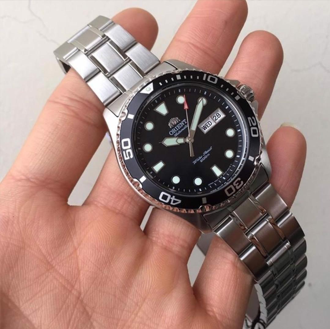 Lowest Price Orient Ray Men s Automatic Black Dial Stainless Steel