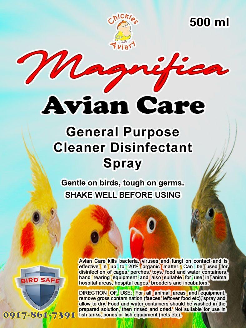 Magnifica Avian Care Cleaner Disinfectant Spray for Birds, Pet Supplies