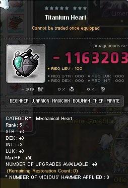 Maplestory titanium store heart