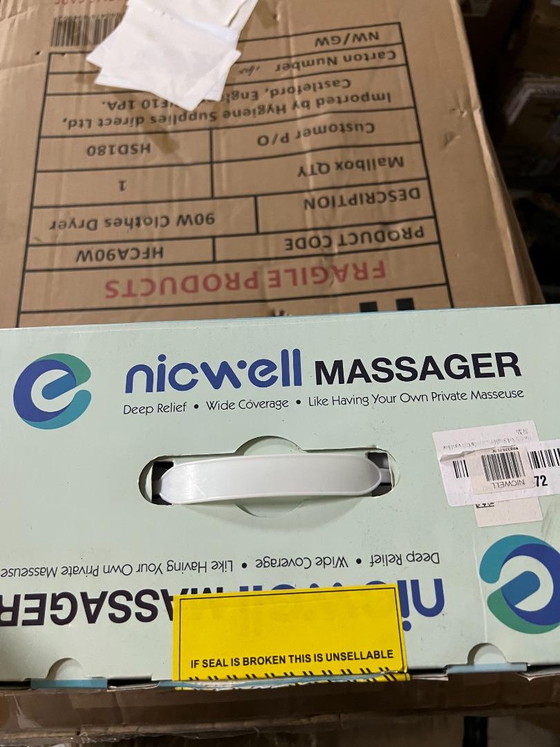 Massagers for Neck and Back with Heat, Nicwell Shiatsu Back and