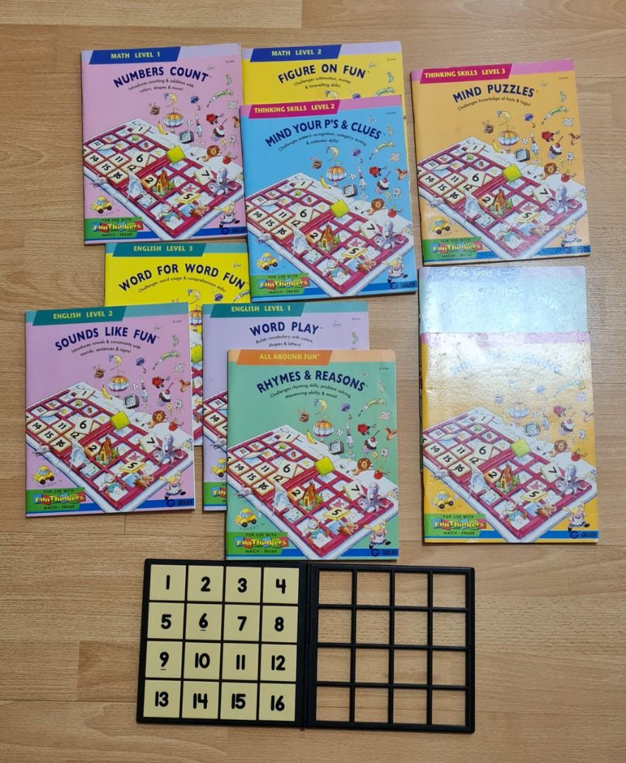 Maths logical thinking books with game board, Hobbies & Toys, Books