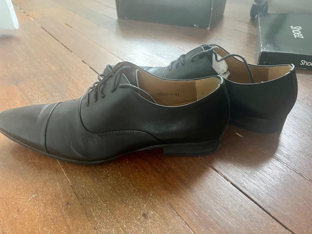 Mens Black Formal Shoes, Men's Fashion, Footwear, Dress Shoes on Carousell