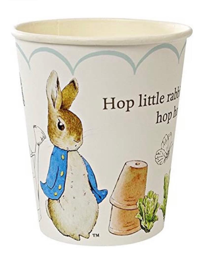 Meri Meri Peter Rabbit Paper Cups, Hobbies & Toys, Stationery & Craft ...