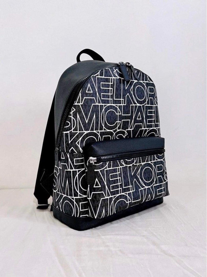 grey michael kors backpack men
