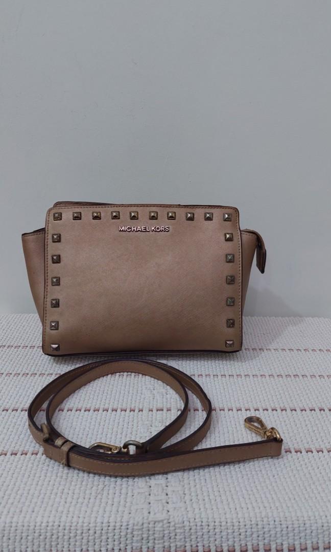 MK selma deals studded bag