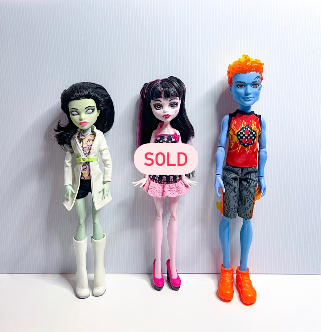 Monster High Dolls Lot of 3, Hobbies & Toys, Toys & Games on Carousell