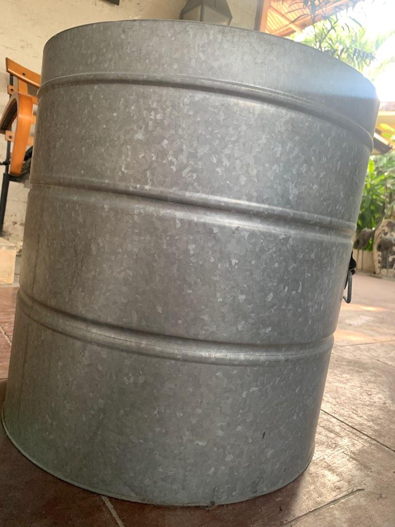 Multi Purpose Round Galvanized Drum | Unused Round Barrel | Storage Container | Home Improvement Tools & Accessories (Category: Home Improvement Tools & Accessories) located in Pateros City. Submitted by mcacompany (Listing ID 1190278873, Image 3). Description: Multi Purpose Round Galvanized Drum | Unused Round Barrel | Storage Container | Home Improvement Tools & Accessories As it is.