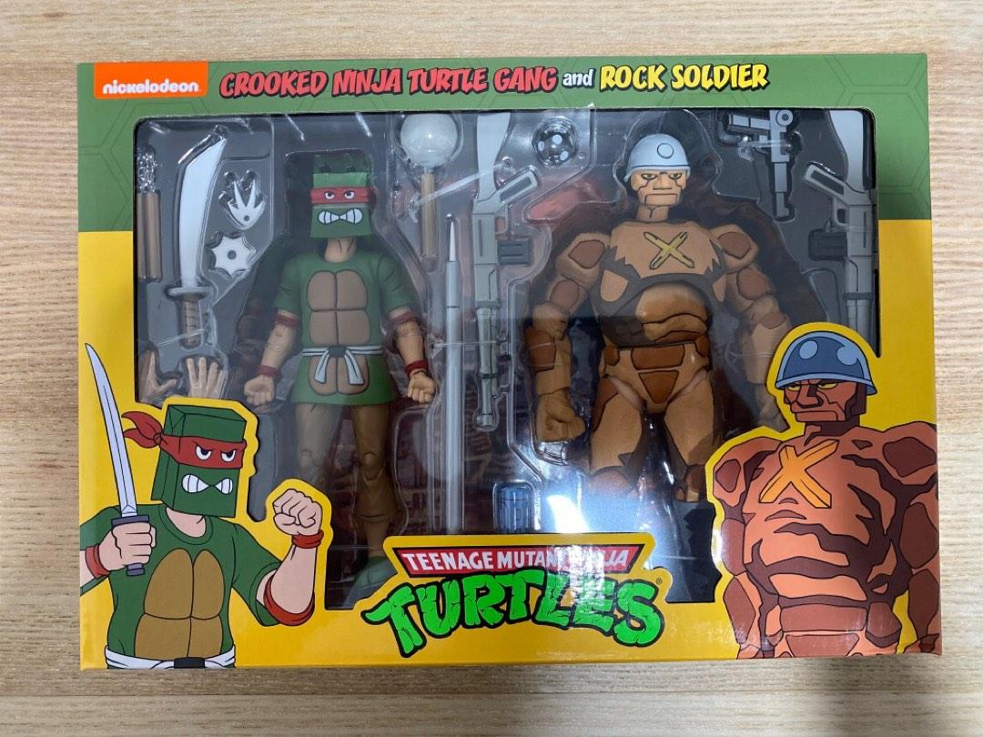 NECA TMNT Crooked Ninja Turtle Gang & Rock Soldier, Hobbies & Toys ...