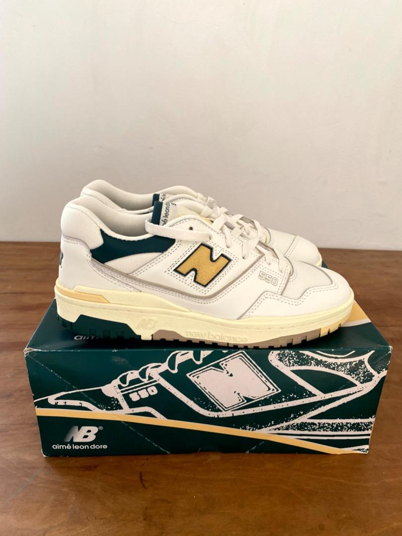 mens new balance 550 x aimé leon dore natural green