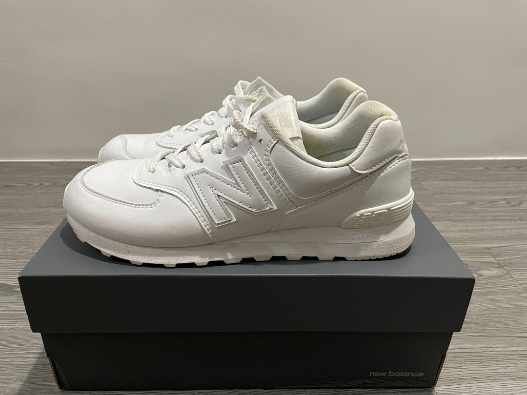 New Balance All White, Men's Fashion, Footwear, Sneakers on Carousell