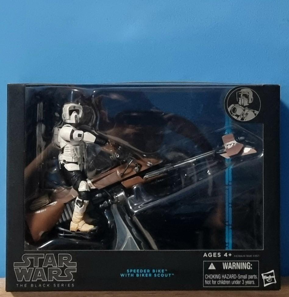 NEW Star Wars The Black Series - Speeder Bike With Biker Scout, Hobbies ...