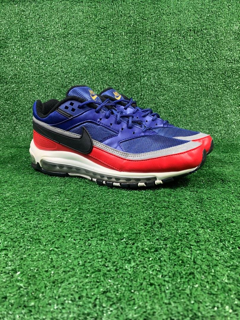Nike Air Max 97 BW Deep Royal University Red, Men's Fashion, Footwear, Sneakers on Carousell