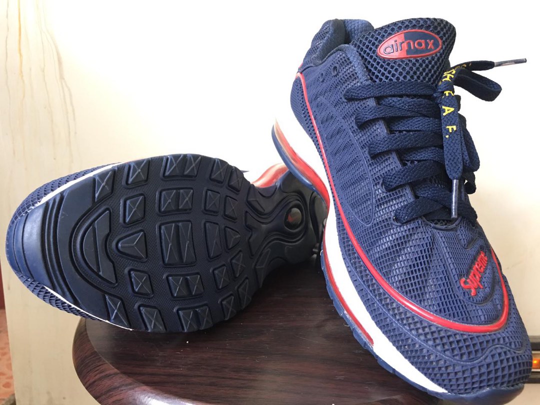 Nike Air Max 97 (Supreme), Fesyen Pria, Sepatu , Sneakers di Carousell