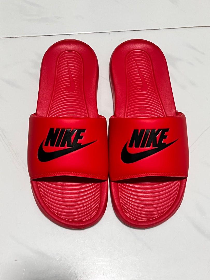 Men red nike clearance slides