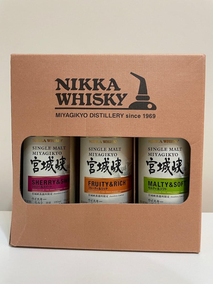 Nikka Whisky 宮城峽蒸餾限定single Malt Fruity Rich Sherry Sweet Malty Soft 180 Ml 嘢食 嘢飲 酒精飲料 Carousell