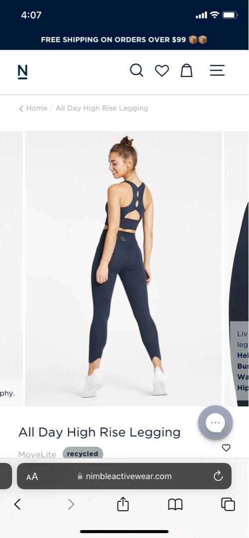 Nimble Activewear high rise long tight II. Free shipping!, Women's Fashion,  Activewear on Carousell