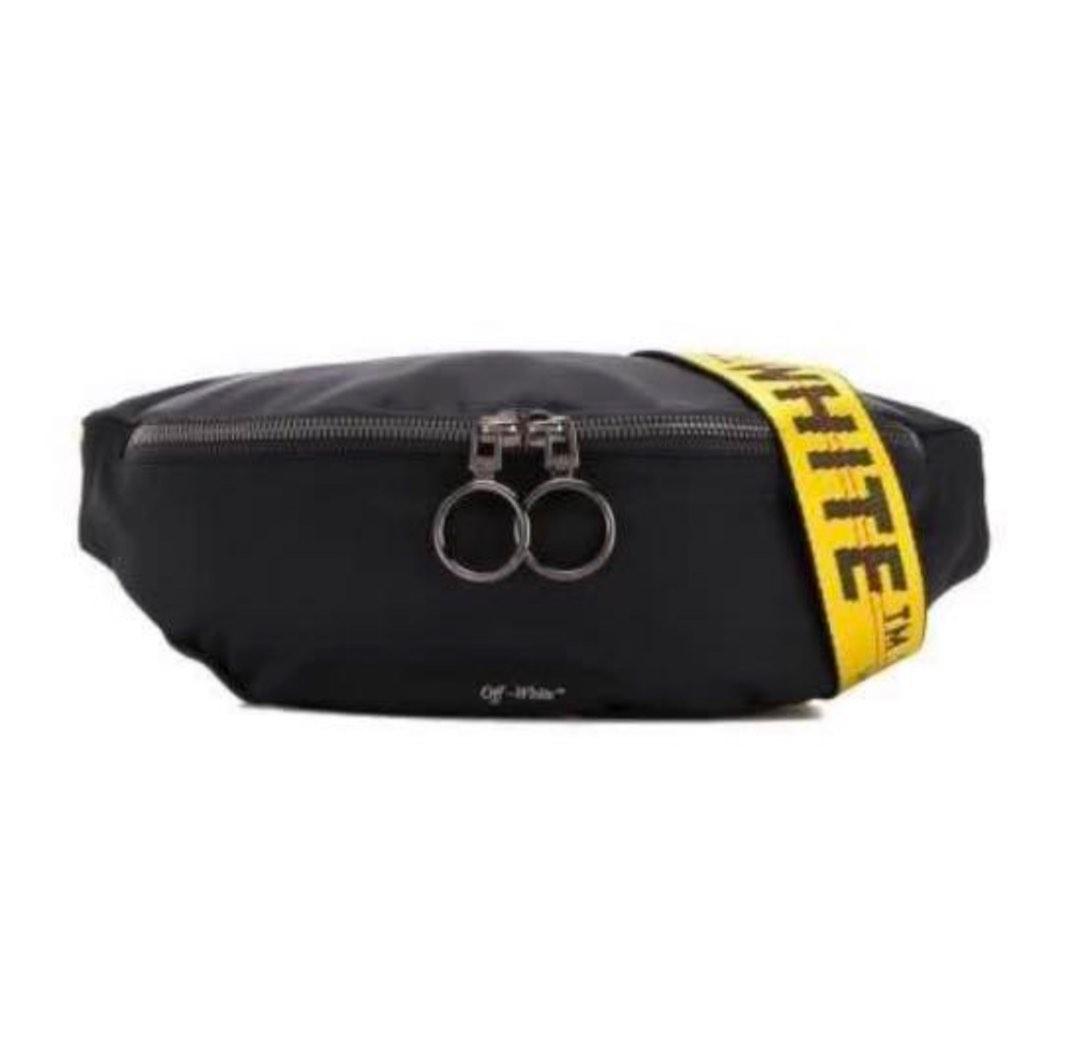 Off white industrial belt bag top