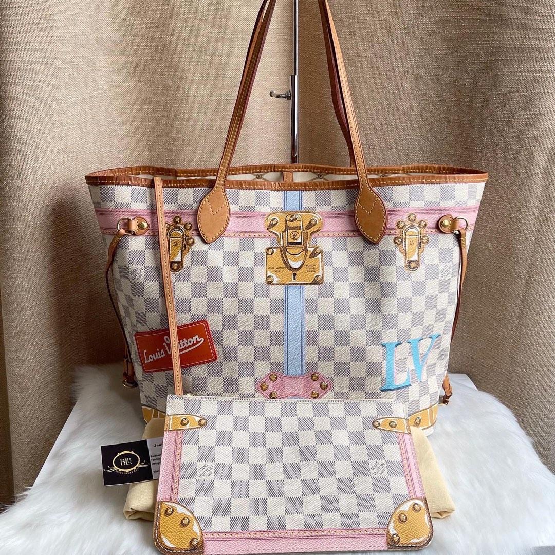 Louis Vuitton Limited Edition Neverfull MM Damier Azur Summer Trunk  Collection, Luxury, Bags & Wallets on Carousell