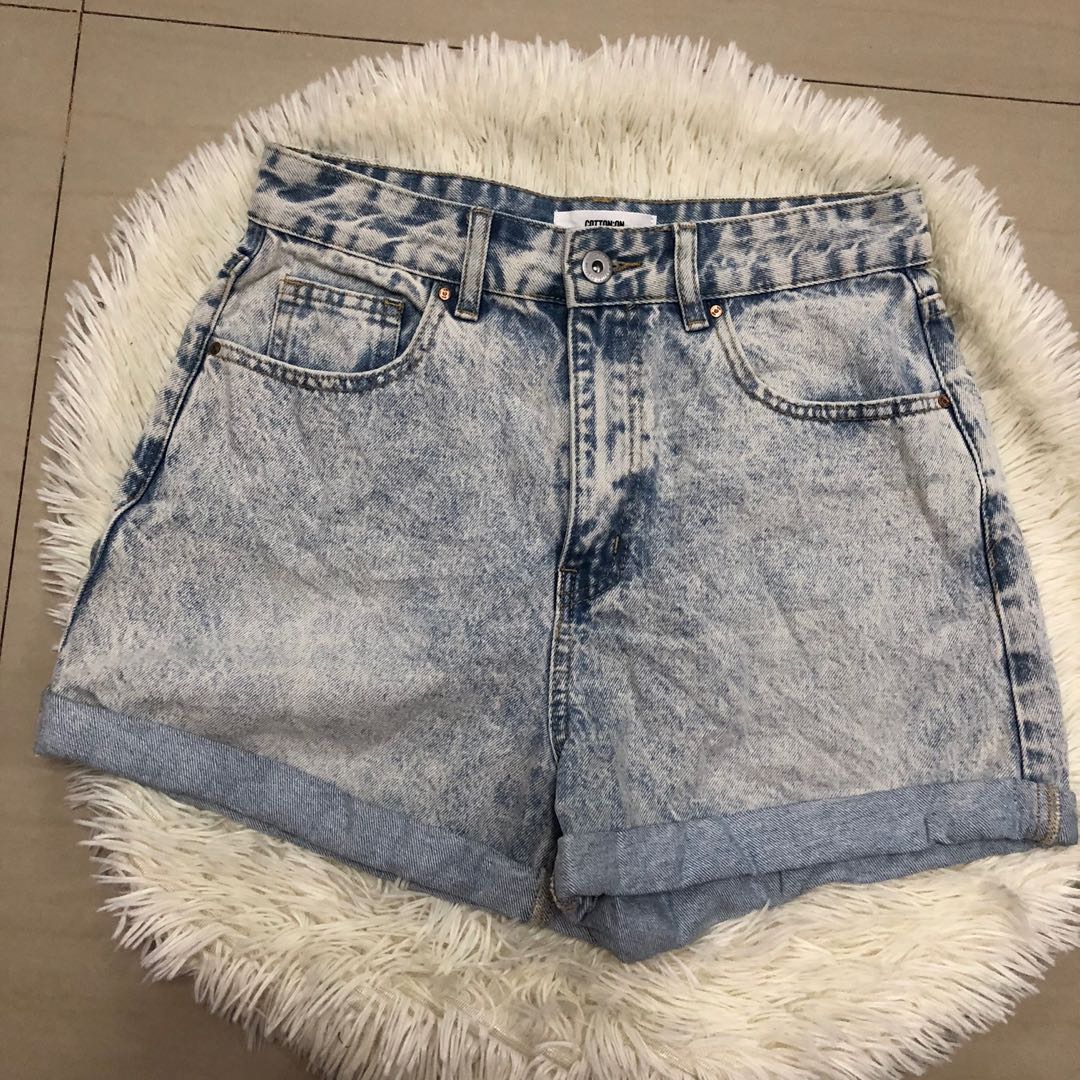 Original cotton on high rise mom short, Women's Fashion, Bottoms