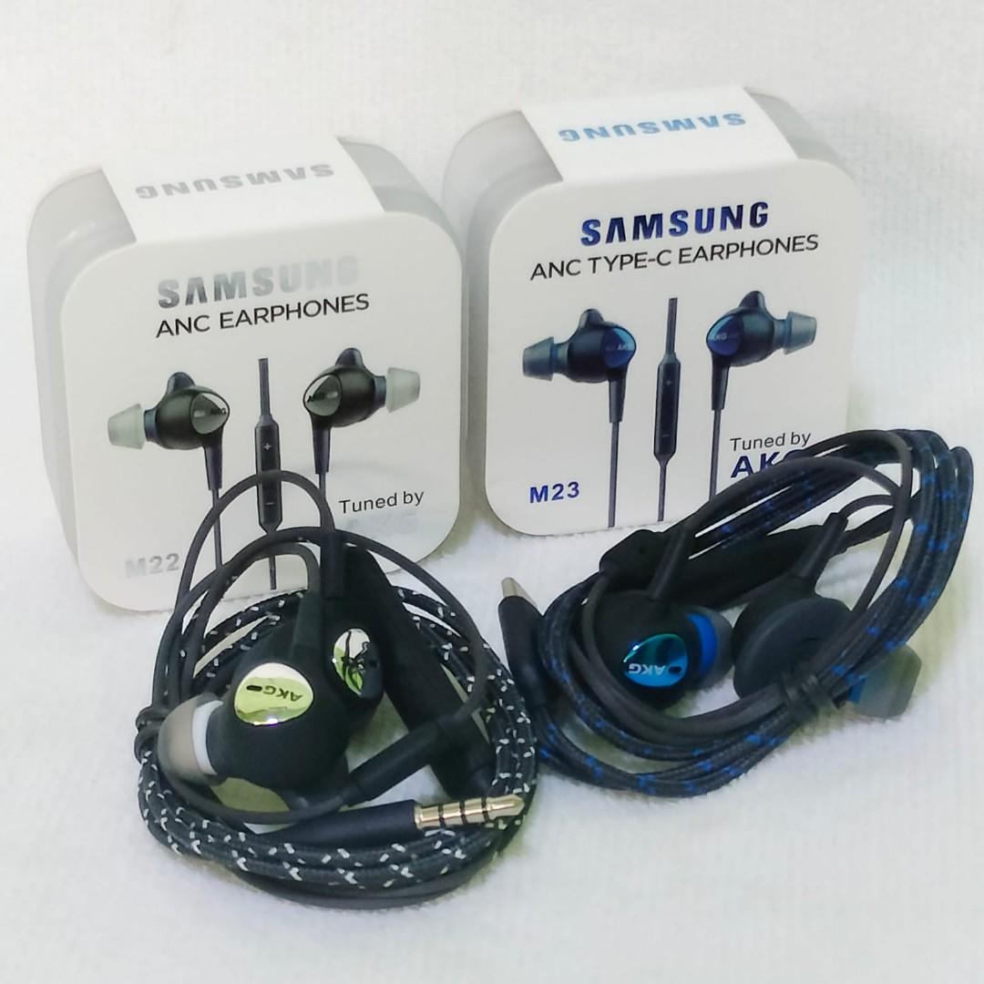 Original Samsung ANC Headset (Category: Earphones) located in Paranaque City. Submitted by audioaddict0517 (Listing ID 1190215038, Image 3). Description: Original AKG ANC Type C In-Ear Earphone for Samsung USB-C Phones/Devices & Other USB-C Phones/Device This AKG headset has an Active Noise Cancellation (ANC) and compatible with all Samsung USB-C Phones/Devices and also to other USB-C Phones/Devices (Other Brands). Features: ✔️With Active Noise R