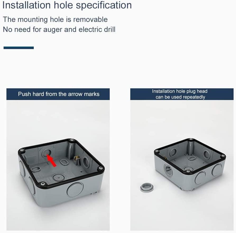 Outdoor Sockets Weatherproof, Single Outdoor Socket 13A 1gang IP66