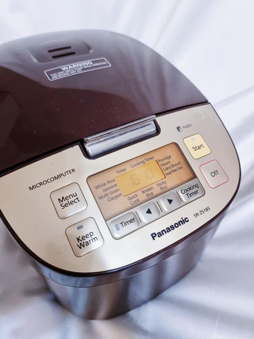 Panasonic Rice Cooker SRZS185, TV & Home Appliances, Kitchen