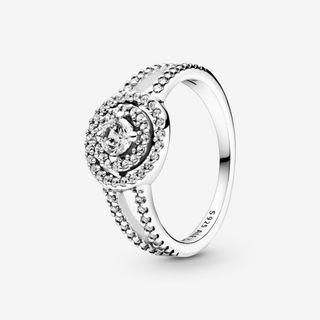 Pandora Diamond Round Gemstone Ring S925