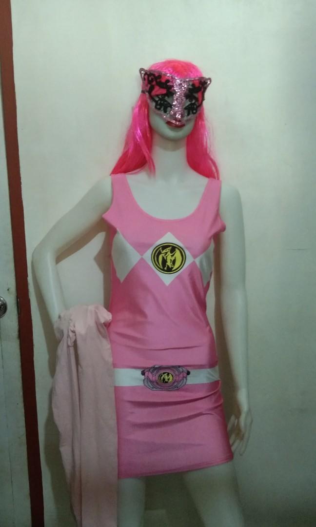 Power Rangers Frock Pink power ranger with power ranger cocktail dress with panty hose pink ...