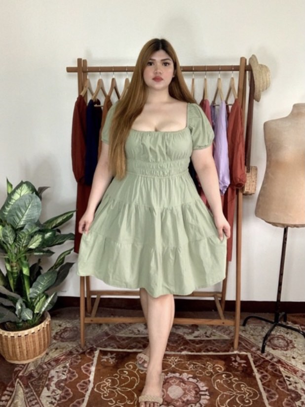 PLUS SIZE MINT GREEN DRESS Women s Fashion Dresses Sets