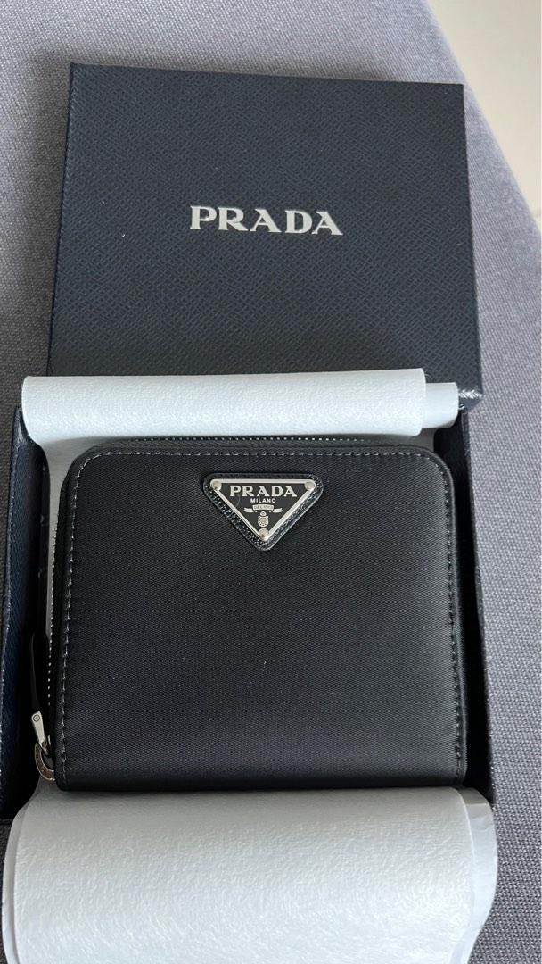 Prada tessuto nylon wallet best sale
