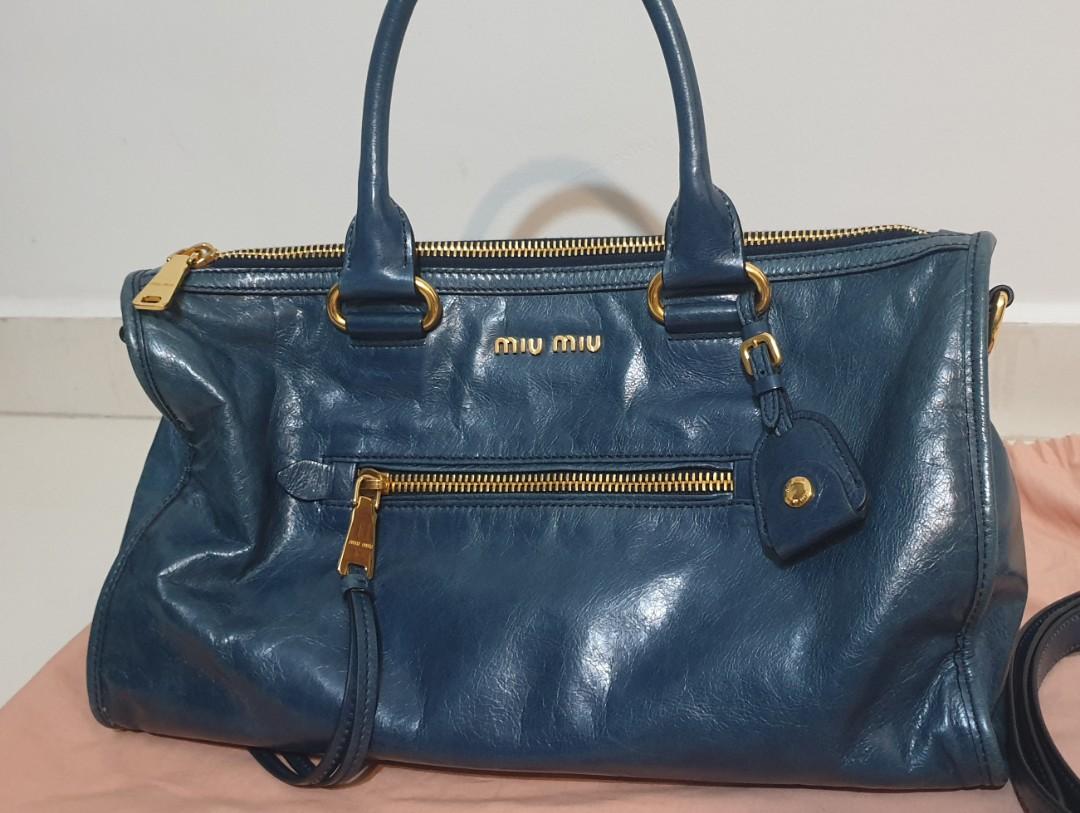 Miu miu 2025 bauletto vitello shine