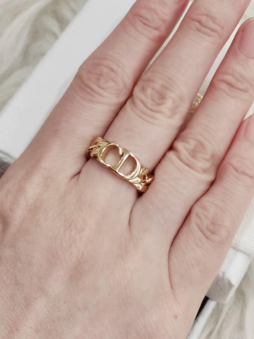 Christian Dior Women039s Gold Tone Ring DANSEUSE ETOILE US Size 6 Top  Mint  eBay