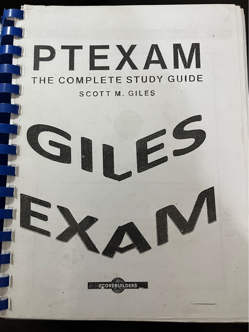PT EXAM: Giles Hobbies Toys Books Magazines Textbooks on Carousell