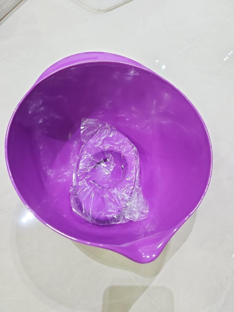 Purple Mixing Bowl with egg separator, Furniture & Home Living