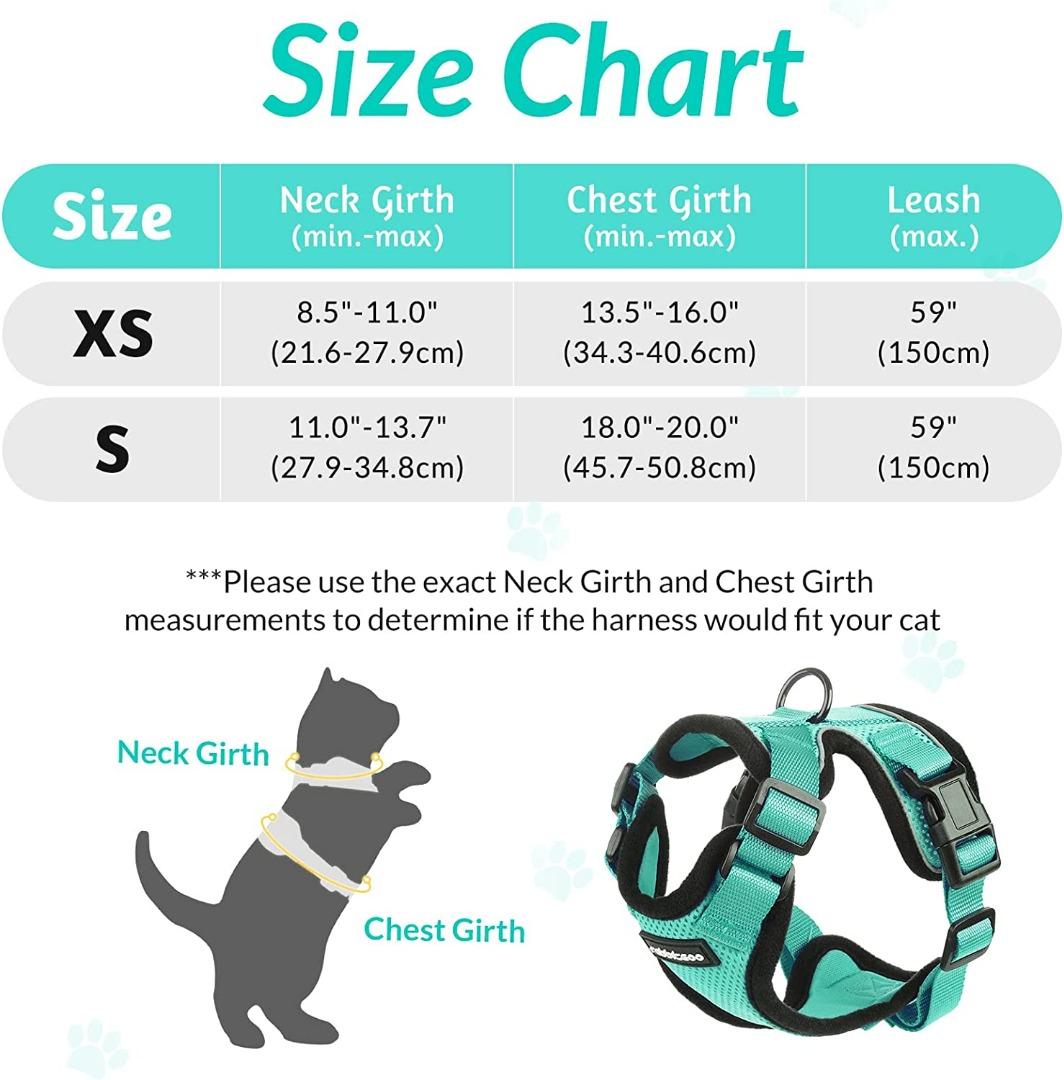 Rabbitgoo size chart store