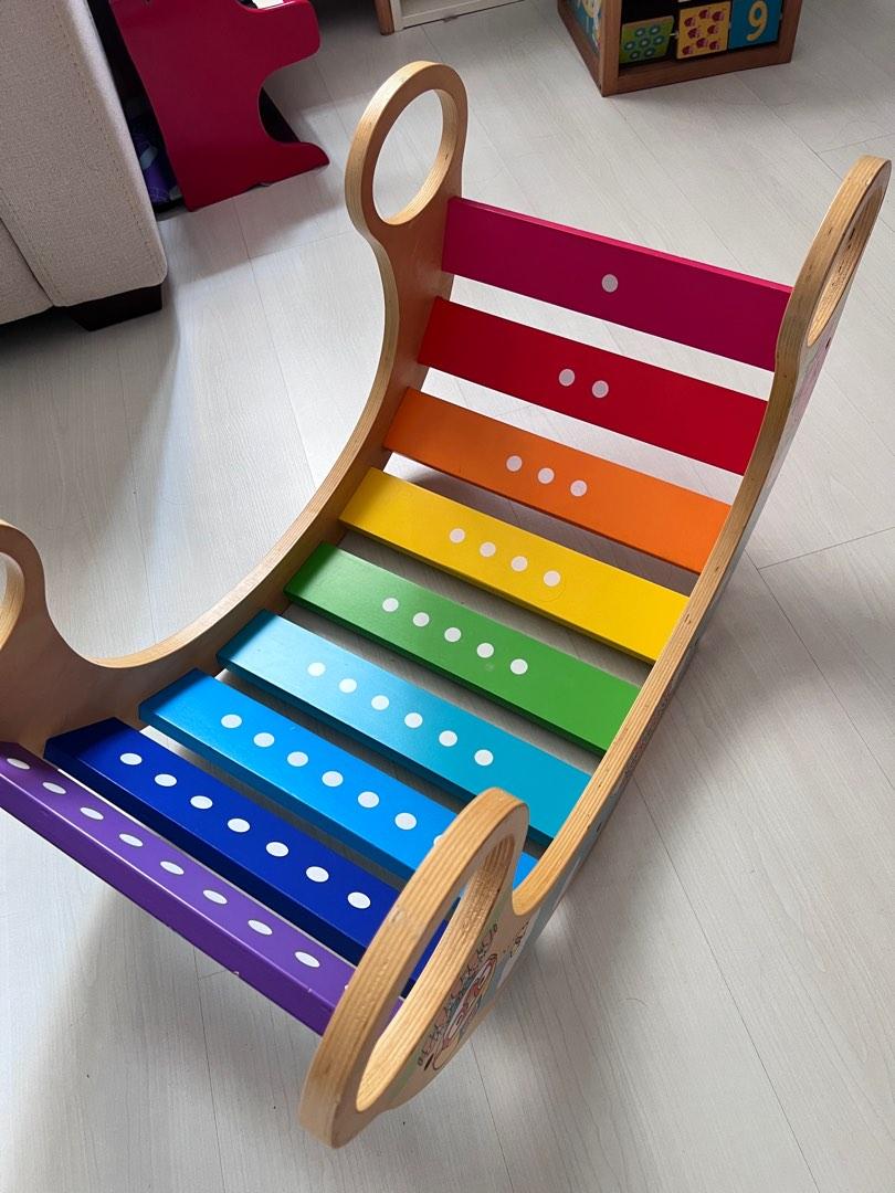 Rainbow Color rocker & climbing arch, Hobbies & Toys, Toys & Games on ...
