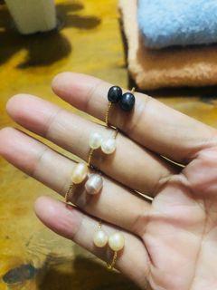 Real pearls ADJUSTABLE RING