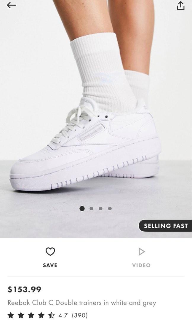 reebok club c double shoes white