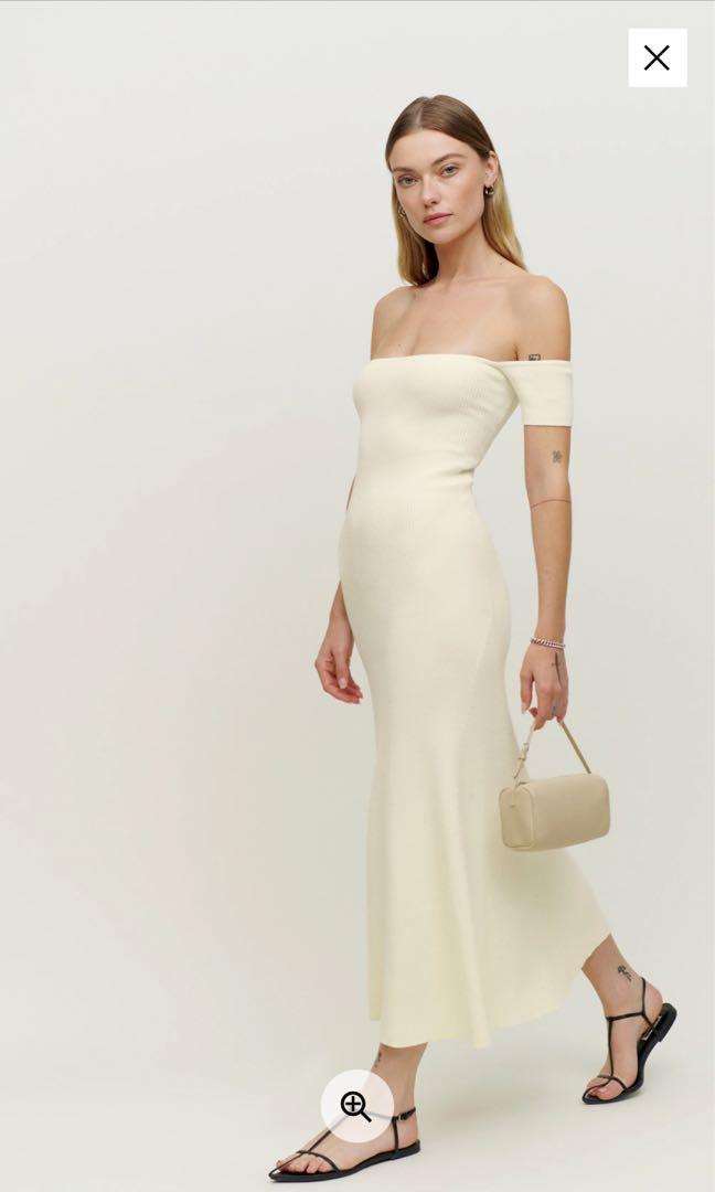 Reformation Authentic Arielle Cotton Sweater Dress