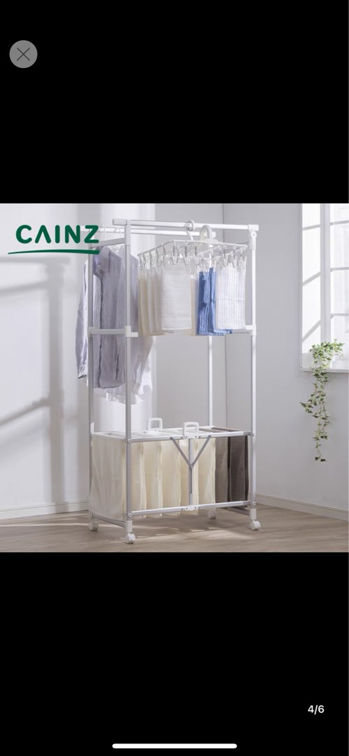 Japanese Cloth Rack Retractable clothes hanger (japan brand), Furniture & Home Living, Home ...