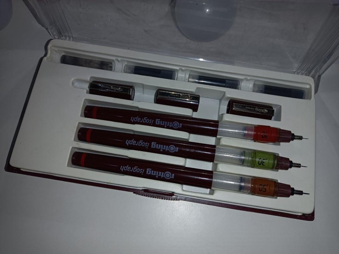 Rotring Technical Pen Set (0.1, 0.3, 0.5) JUNIOR SET, Hobbies & Toys