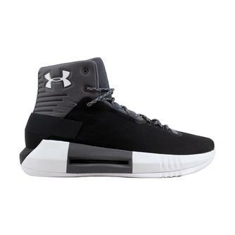 Under armour on sale black basketball shoes