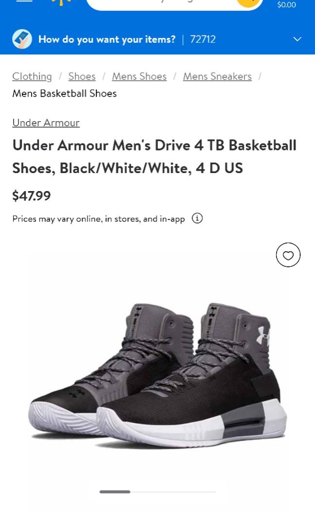 Under armour drive 4 x basketball shoes best sale
