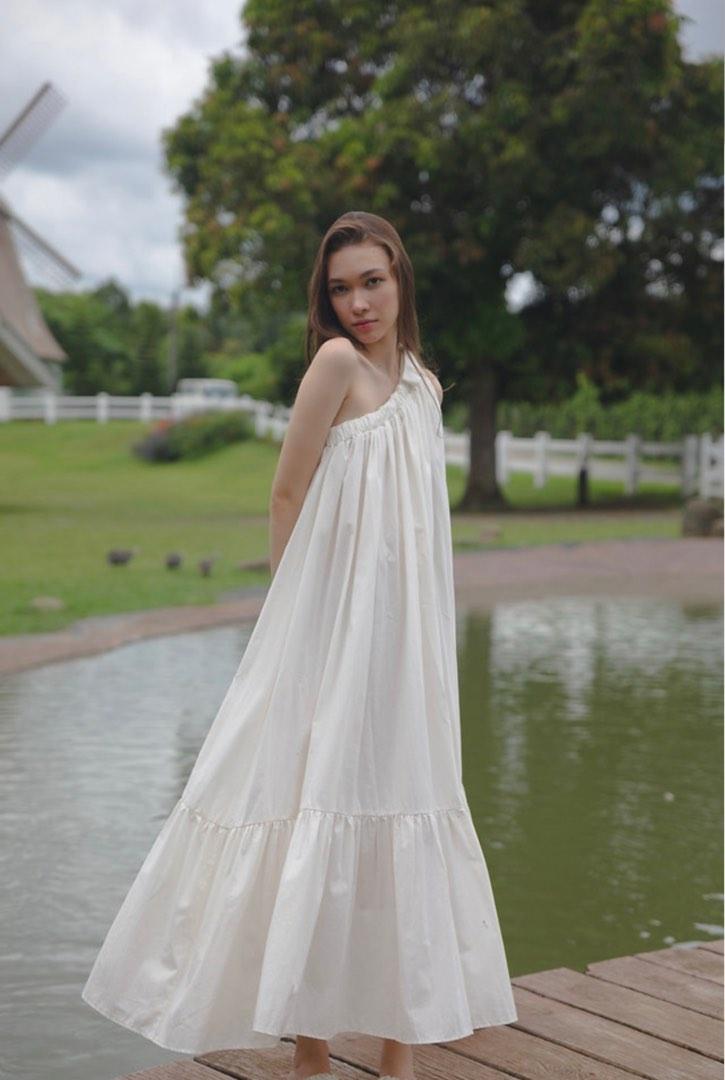 Saya at Laya Celeste Maxi Dress White 