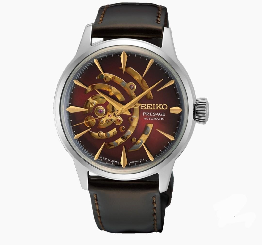 seiko presage cocktail time red
