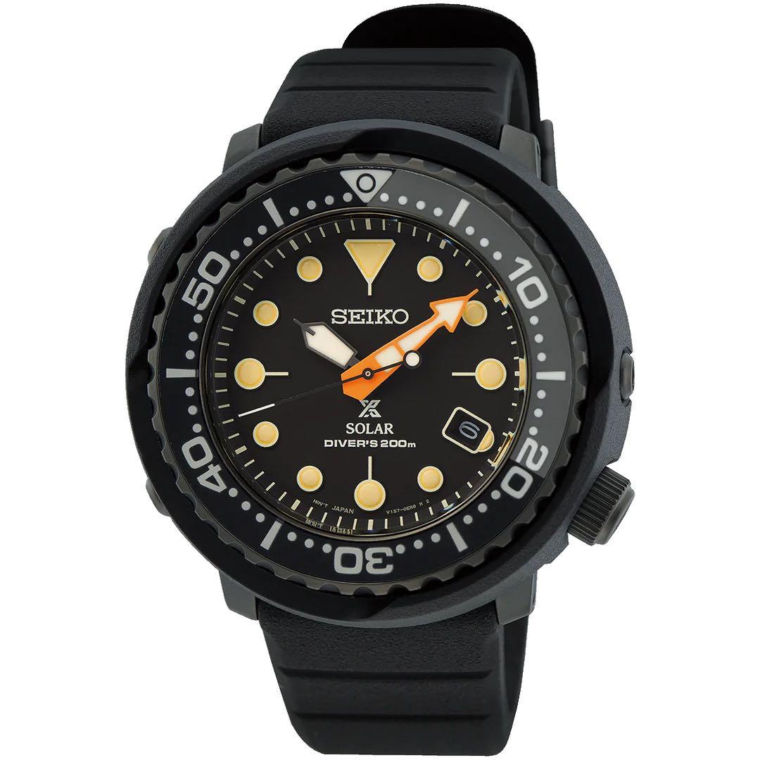 SEIKO PROSPEX LIMITED EDITION DIVER'S SNE577P1 BLACK TUNA SILICONE MEN'S  WATCH LIMITED (not submariner not gmt