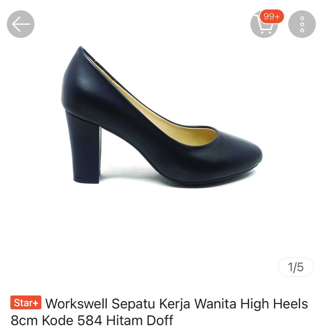 Sepatu high clearance heels 1 cm