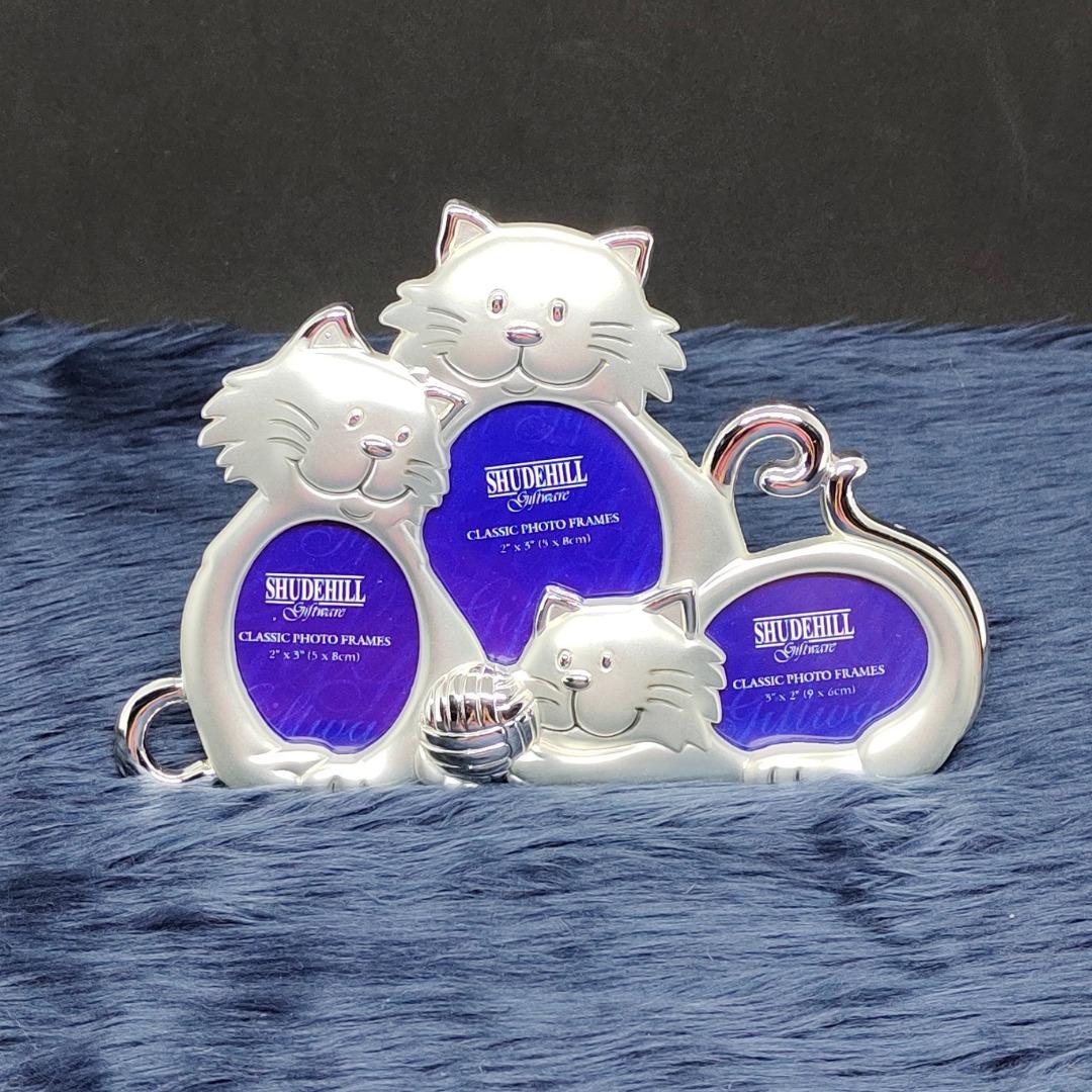 Cornice Per 3 Foto DALABA Argento - Foto 3