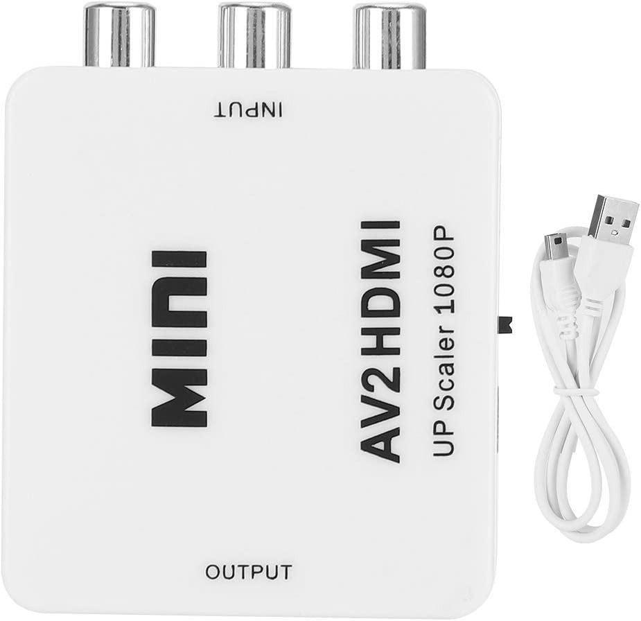 SJ024 RCA to HDMI Converter, Mini RCA to HDMI AV2HDMI Adapter HD